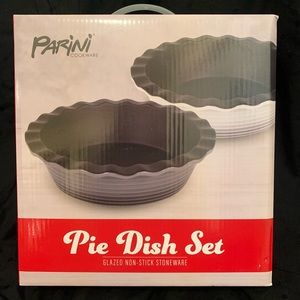 Parini glazed non-stick pie dish set, 2 piece